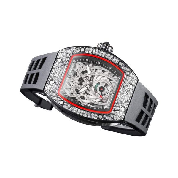 

starry hollow flower diamond kito kito europe and america watches richard miss shi yingbiao male business watch, Slivery;brown