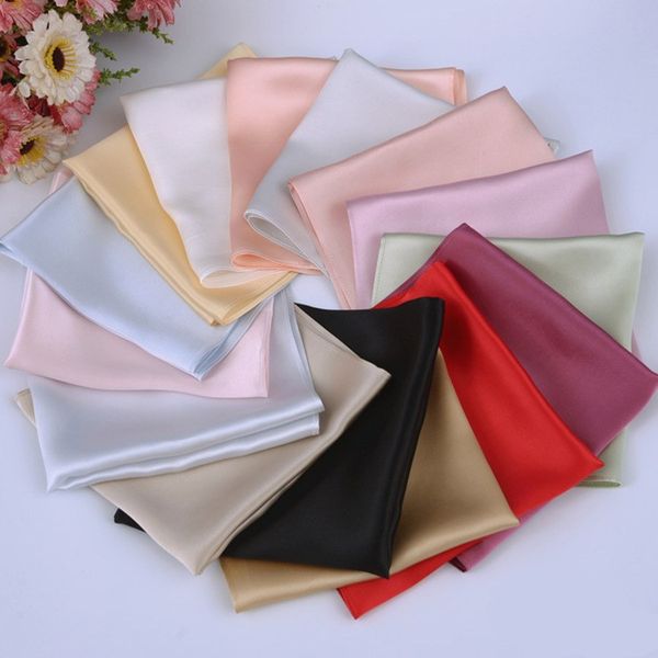 

bow ties 100% pure silk 16.5 mm satin square handkerchief men's pocket hanky 33cm 13" wj006, Black;gray