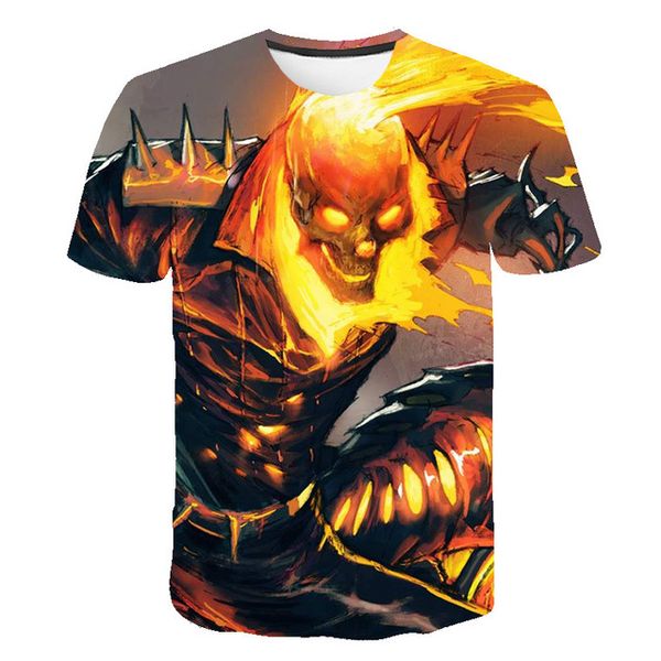 

men knight skull breathable cool 3d print shirts comics aesthetic comics men clothing