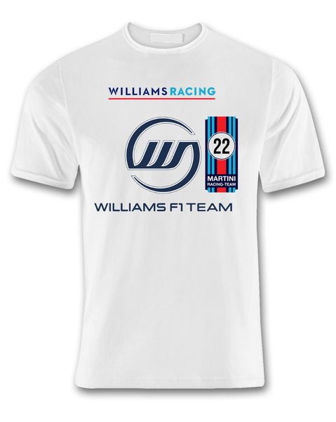 

williams car racer white 2020 hip hop t shirt men 100% cotton short sleeve fashion t shirt personalized t shirts