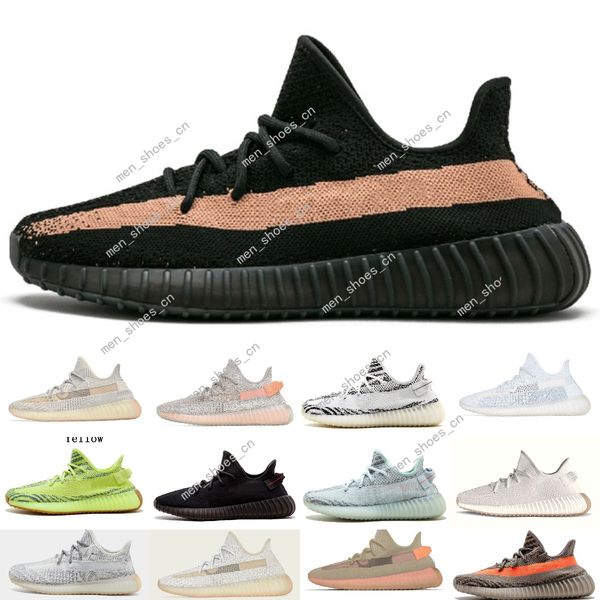 

new reflective kanye west cinder earth desert sage blue running shoes magnet yecheil hospital blue white black bred sports sneakers #910