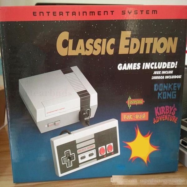

mini nes tv games consoles handheld game console can store 500 games dual game controller av cable output with retail box vs ps4 pxp3 pvp