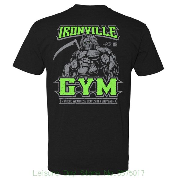 

summer 2018 short sleeve plus size ironville gymnasium reaper weightlifting blend t-shirt