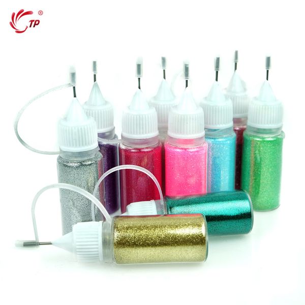 

nail glitter tp 10g/jar powder chrome pigment laser art decorations manicure dust diy gel polish iridescent, Silver;gold