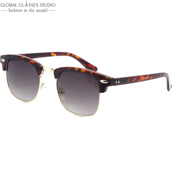 

new high quanlity men frame demi hinge clean lens sunglasses a055, White;black