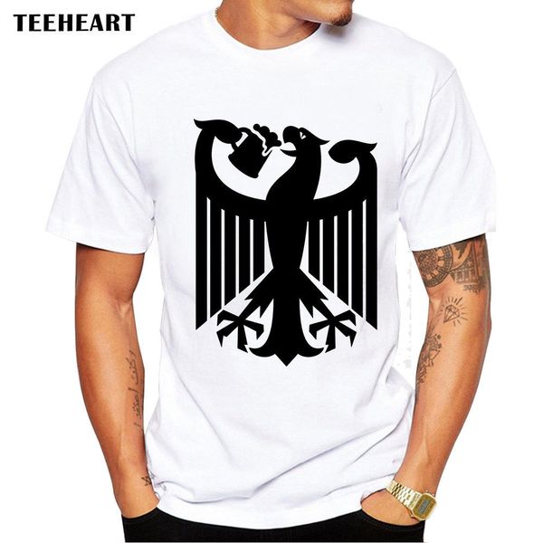 

2019 male selling official eagle drinking beer coat of arms germany funny joke men t shirt tee summer tee shirt