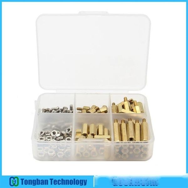 

heap demo oard accessories raspberry pi 4 model b/3b /3b installation tool 120pcs m2.5 series hex brass spacer/standoff nuts screws acces