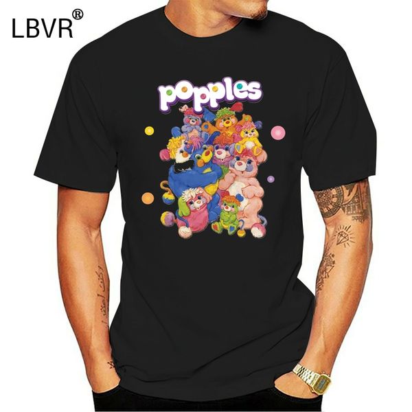 

popples t shirt cartoon men black t-shirtsale 100 % cotton t shirts for boys