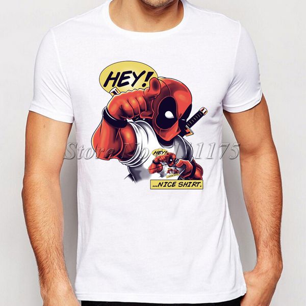

2019 new arrivals deadpool printed t-shirt men's fashion tees hipster