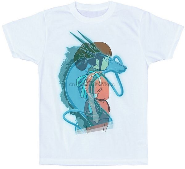 

тихиро хаку топы tee футболка картина #spirited away футболку бесплатно стиль