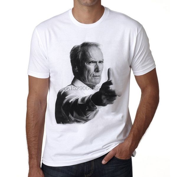 

clint eastwood gun homme t shirt col rond homme tshirt tshirt summer short sleeve new fashion 2020 officia shirts