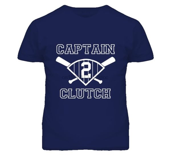 

дерек джетер капитан респект капитан clutch 2 нью-йорк бейсбол t shirtknitted удобная ткань