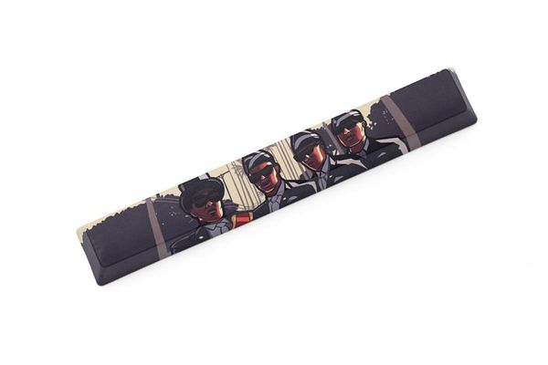 

novelty allover dye subbed keycaps spacebar pbt custom mechanical keyboard coffin dance dancing pallbearers meme
