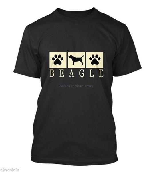 

new beagle silhouette dog lover t-shirt tee - men's short sleeve t-shirt printing tee shirt