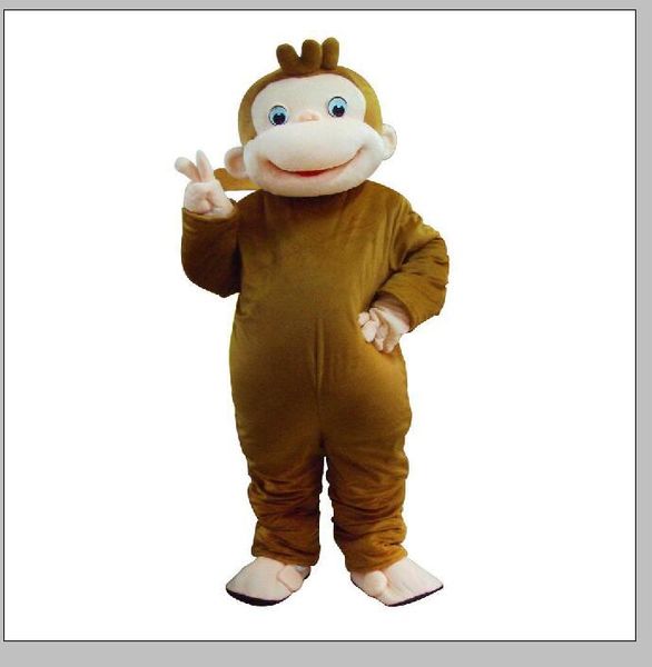 2019 Factory Outlet costume da festa Costume da mascotte Curious George costume da festa in maschera costume da carnevale con spedizione gratuita