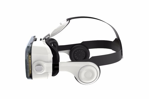 Freeshipping VR Virtual Reality 3D Glasses VR Headset VR casco cartone bobo Box e controller Bluetooth