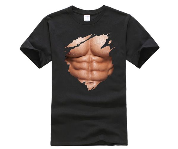 

phiking chest six pack abs muscles t shirt torn shirt beach body