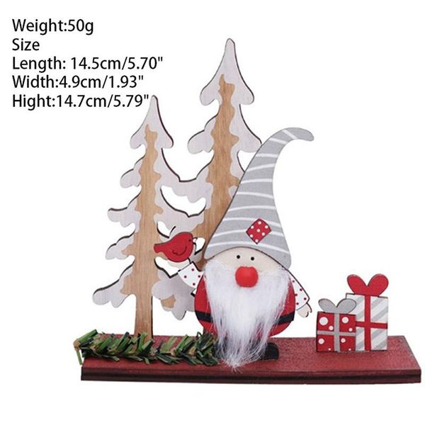 

christmas decor fashion wooden faceless doll forest old man deskornaments