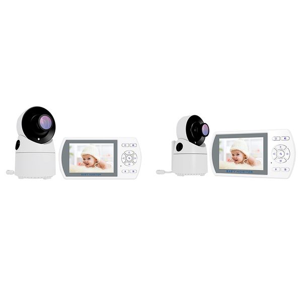 

3.5 inch wireless tft lcd video baby monitor with night-vision real-time temperature two-way o 2x zoom 355 degree ptz wide-a