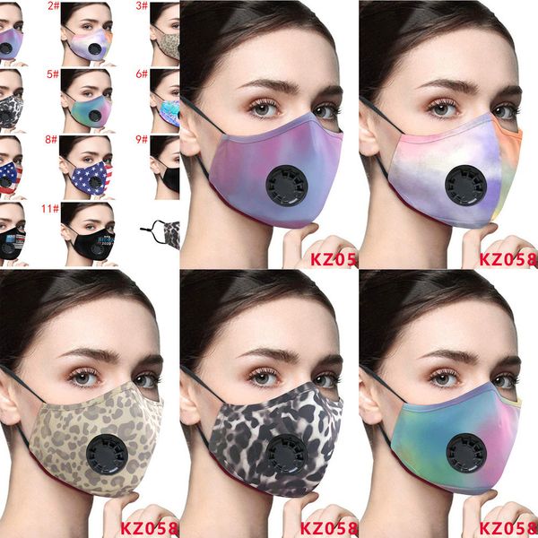 

face mask cotton washable women fashion face masks with pm2.5 filter breather valve anti-f 6ndf1