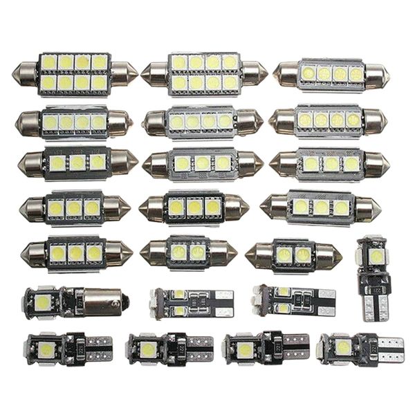 

dhbh-23pcs led car interior light e trunk map license plate lamp bulb kit