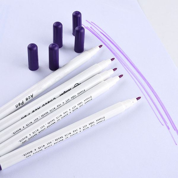

disappearing erasable ink fabric marker pen water erasable pen&sewing measuring gauge for quilting dressmaking sewing tool, Black