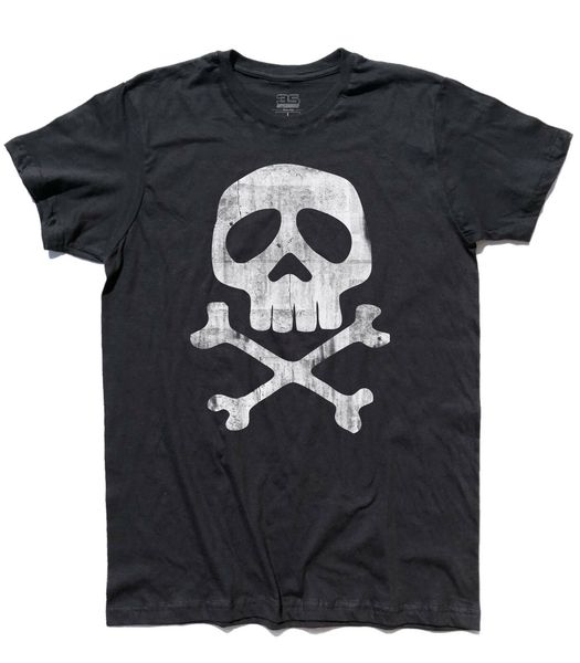 

t shirt capitan harlock teschio skull arcadia jolly roger cartoni anni 80