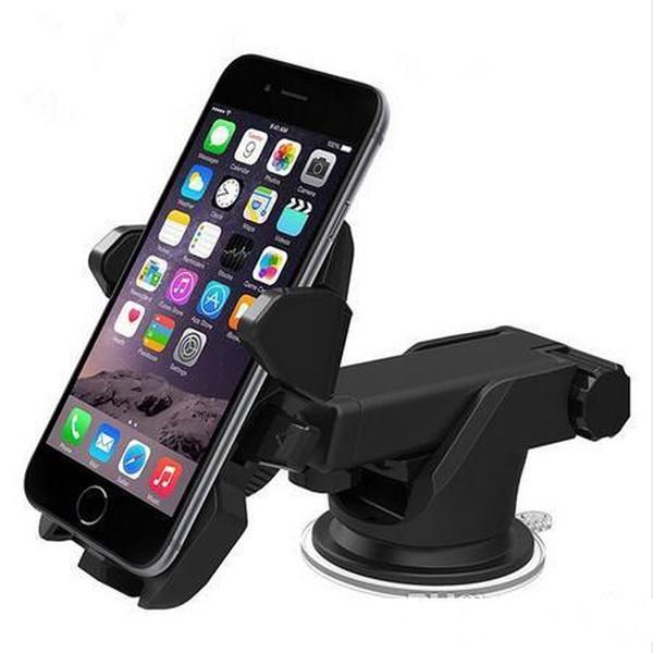 

retractable car mount holder easy one touch universal holders suction cup cradle stand for iphone 8 7 6 6s plus samsung s8 note 8 phone dhl