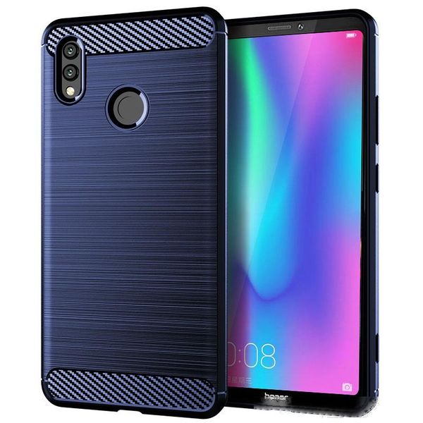 

tpu rubber full-body protective phone cover carbon fiber cover phone case for honor note 10 case cover shockproof bumper