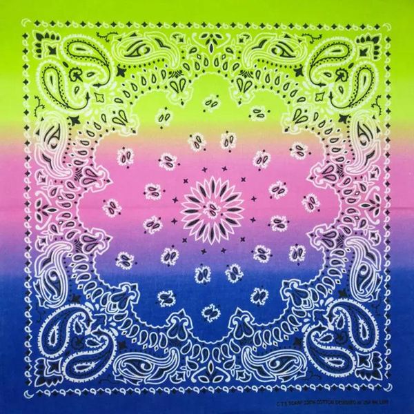 

new hip hop cotton multicolor tie dye paisley bandanas scarf neckerchief headwear headscarf wristband bandana mens womens bbyrcj alice_bag, Black