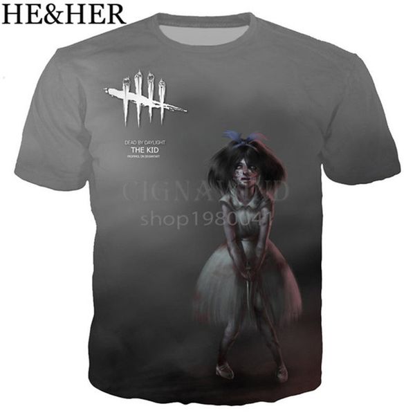 

new game dead by daylight 3d print shirts comics harajuku hentai men clothing