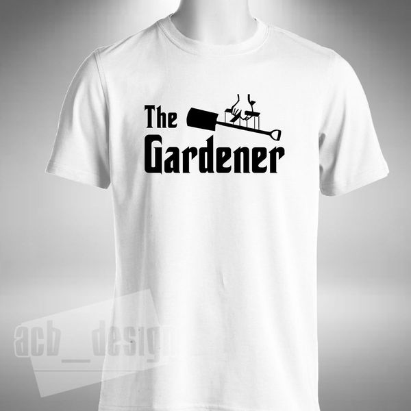

2019 new fashion tee shirt the gardener mens t shirt god father style garden tradesman landscaping hobby summer t-shirt