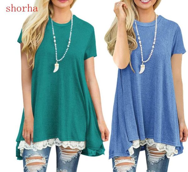 

maternity clothing summer lace dress maternity t-shirt basic short-sleeve cotton clothes for pregnant women dress, White
