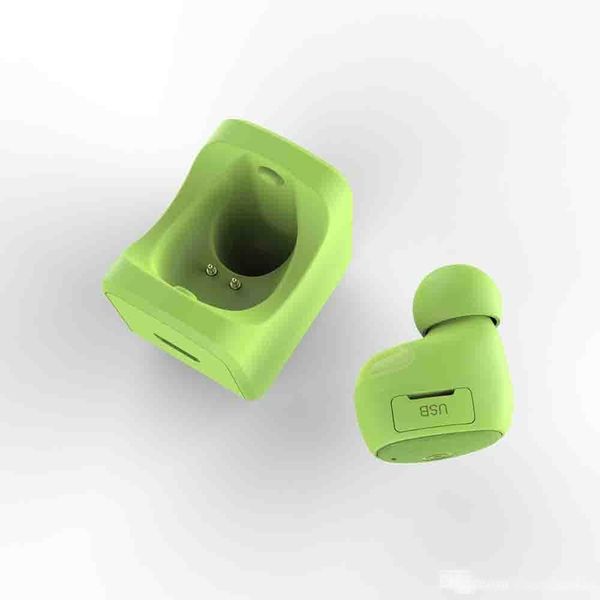 

wholesale fashion mini headphones mono bluetooth headphones comes with holder with charm holder for your own christmas present
