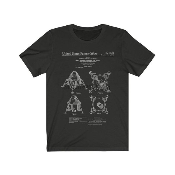 

1971 apollo lunar shelter t shirt design patent illustration