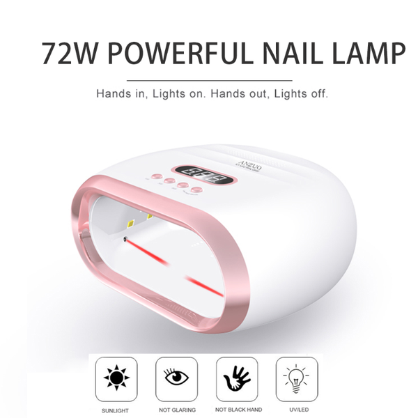 

nail dryers uv led lamp for nails 72w powerful professional gel polish drying dryer 36 manicure