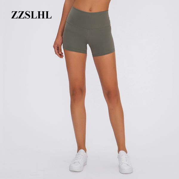 

yoga outfits high waisted compression shorts women brushed fabric fitness squat proof workout soft, White;red