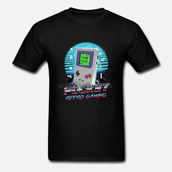 

men short sleeve tshirt pocket retro gaming gameboy t shirt women t-shirt