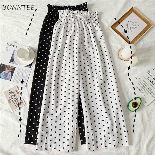 

women's pants & capris women loose all-match casual korean style daily pant 2021 womens ladies sots students kawaii girls harajuku leis, Black;white