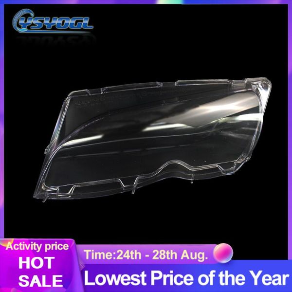 

left right car headlamp glass cover clear headlight lens shell for e46 02-05