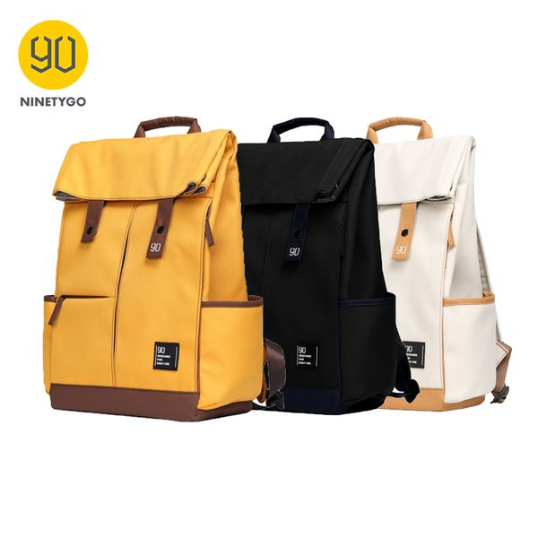 NINETYGO 90Fun колледж подросток ноутбука рюкзак Мода Досуг Водонепроницаемая Bagpack Unisex вскользь Компьютерная школа сумка 15,6-дюймовый 200918