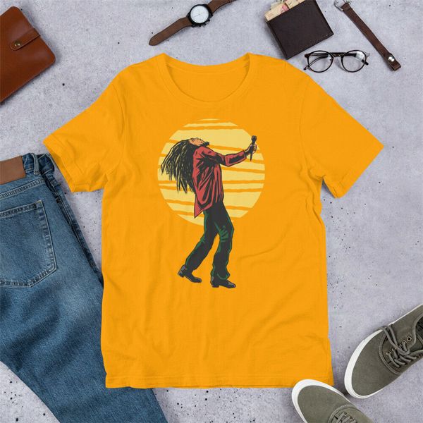 

rasta singer, bob marley, reggae music, hippie t-shirt tee shirt loose plus size