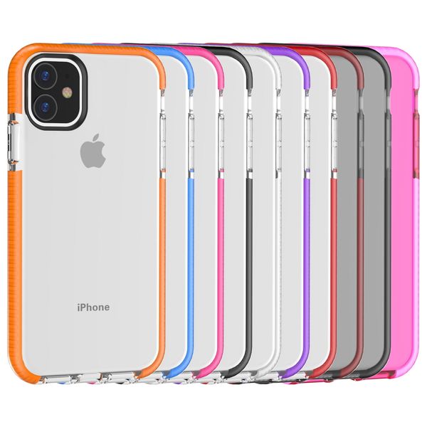 

for iphone 11 case dual colors soft tpu anti-scratch phone case for iphone 6 7 8plus xs xr xs max 11 11 pro max
