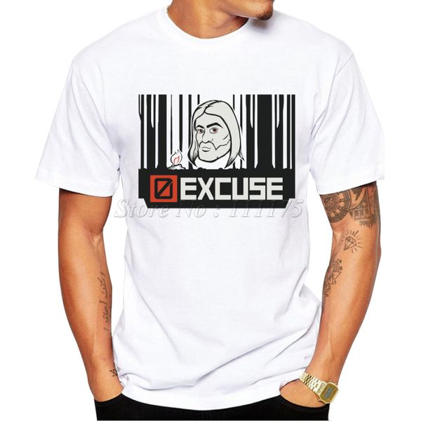 

2019 summer abstract zero excuse design t shirt men's custom printed hipster tees