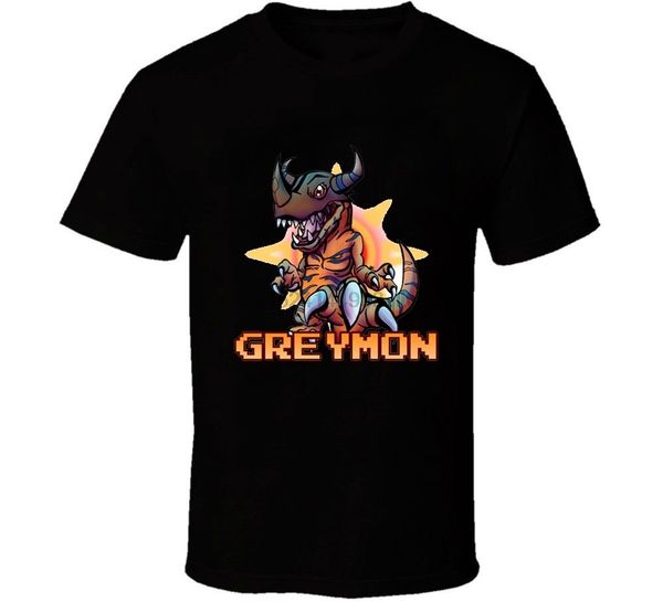 

fashion digimon adventure greymon man's summer t shirt