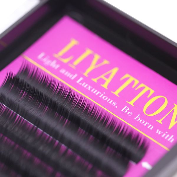 

12 lines/box 8mm-15mm length soft hair natural thick individual eyelashes extension