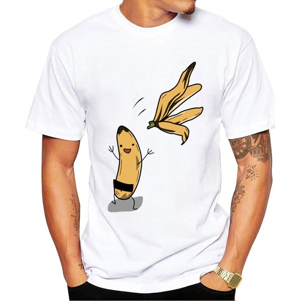 

teehub hipster banana men t-shirt funny banana printed tshirts short sleeve o-neck tee fashion