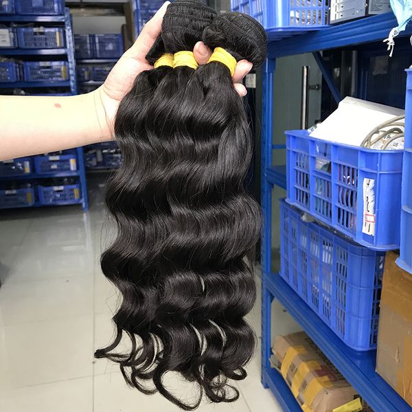 Оптом Virgin Natural Wave Gair Bundles Перуанские волосы Дешевые 10A Лучшие Продажи Сырье Человеческие Волосы Тканье для Черных Женщин