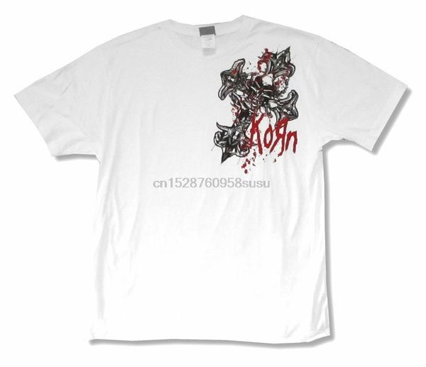 

korn kross kut blood logo white t shirt new official adult