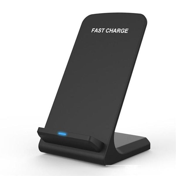 

fast wireless charger qi wireless charging stand pad for apple iphone x 8 8plus samsung note 8 s8 s7 all qi-enabled smartphones with box